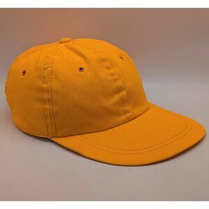 Vintage Solid Orange Arlin Hat Baseball Cap 80s 90s Plain Blank Retro Sports